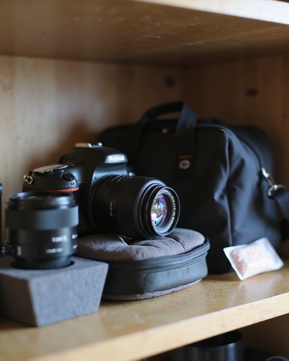 camera and lens storage