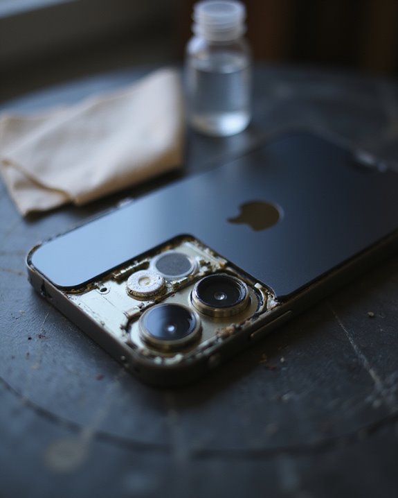 clean camera housing thoroughly