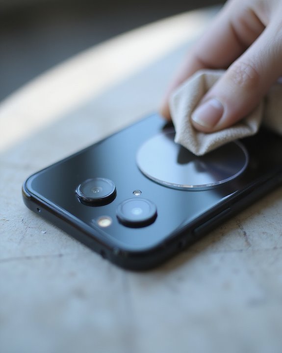 dust removal streak prevention