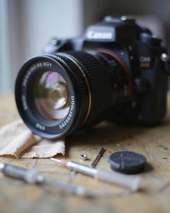 fix camera lens stuck