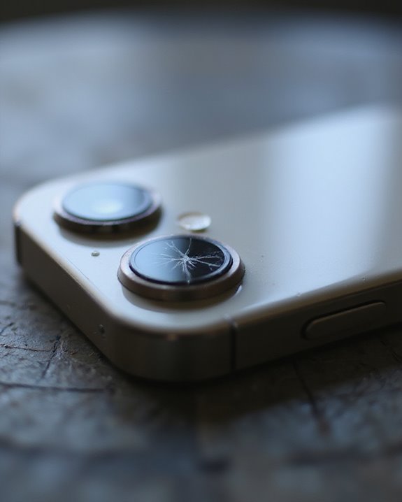 iphone lens damage signs