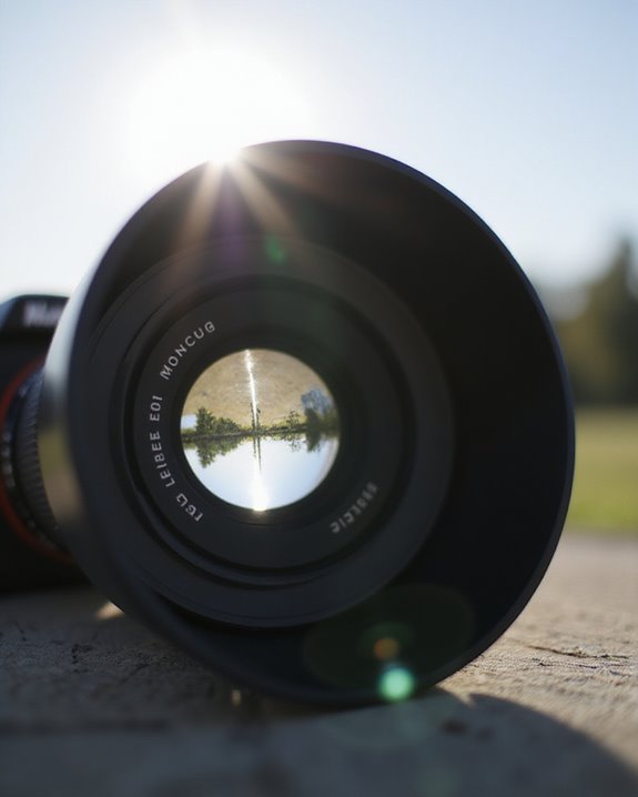 lens hood enhances contrast