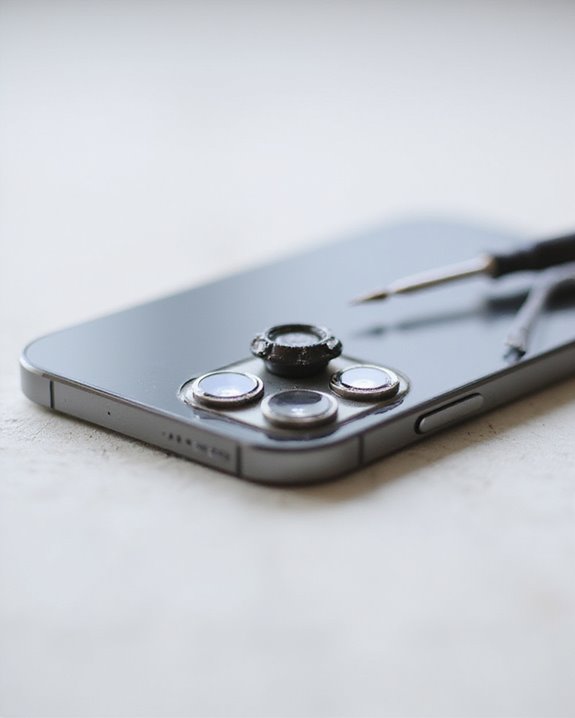 remove damaged camera lens