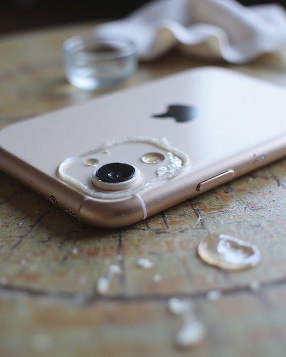 remove iphone lens adhesive