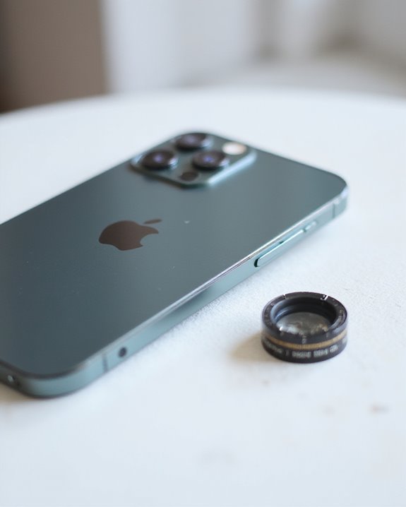 verify adhesive lens alignment
