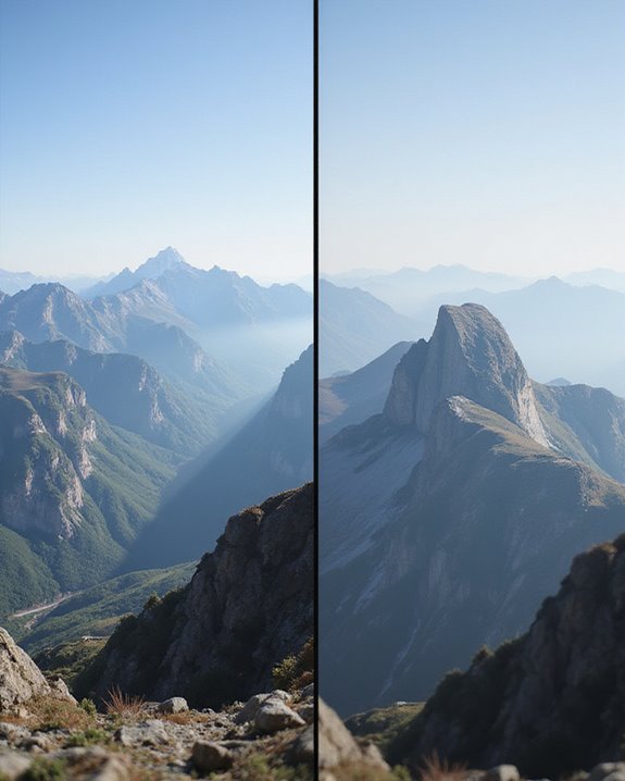 wide angle telephoto lens spectrum