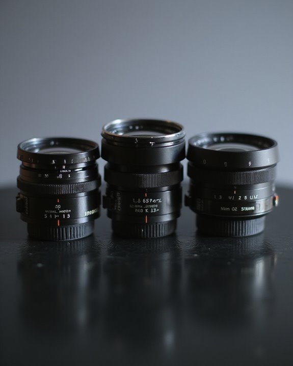 wide angle to telephoto lenses